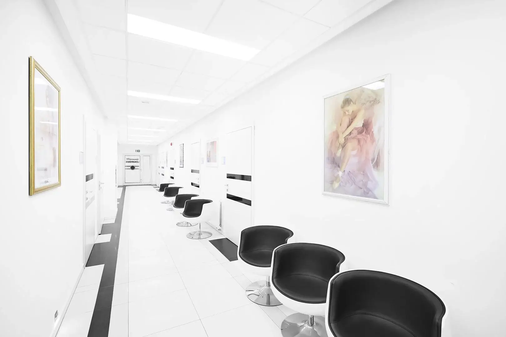 Modern outpatient department examination room at Szpital na Klinach Hospital